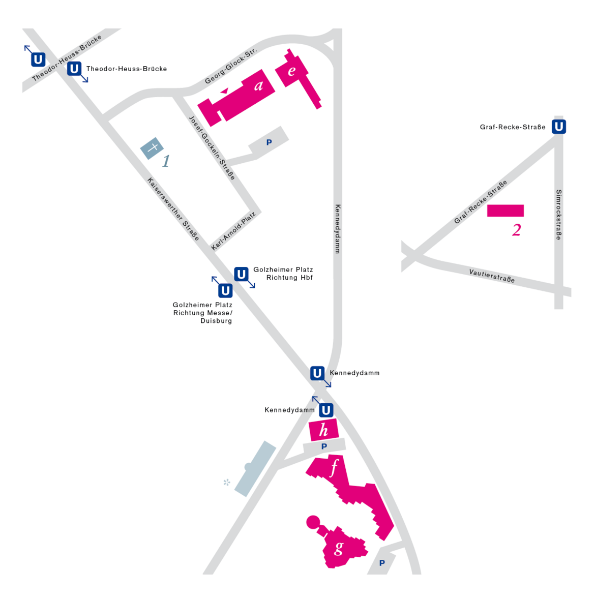 Kontakt, Anfahrt & Öffnungszeiten Robert Schumann Hochschule Düsseldorf